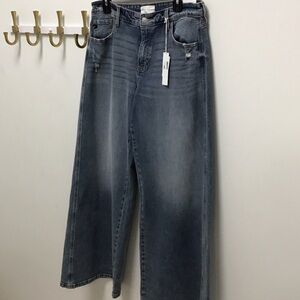 Kancan super Wide Leg mid Rise Women’s Jeans - Light Blue